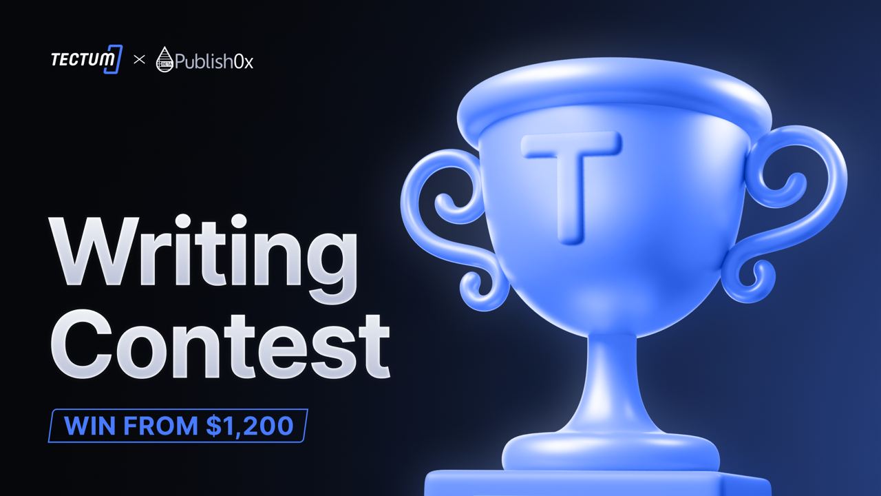 Join the Tectum Writing Contest and Giveaway to Win From The $1,200 in ETH Prize Pool
