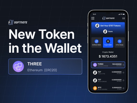 $THREE Token Listing – The Native Coin of Three Protocol Now Available on SoftNote Wallet