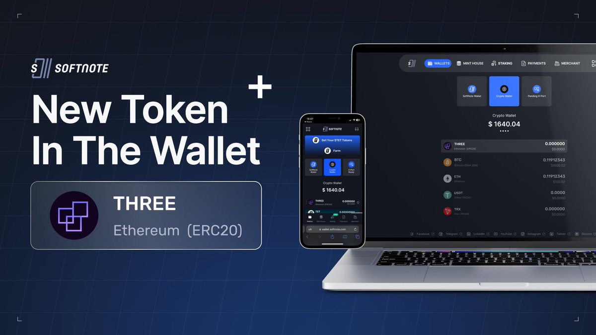 $THREE Token Listing – The Native Coin of Three Protocol Now Available on SoftNote Wallet